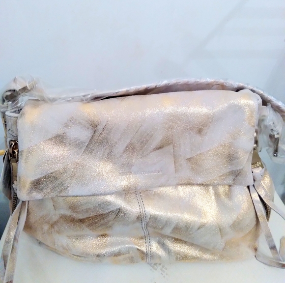 Aimee Kestenberg Handbags - Gold Aimee Kestenberg Shoulder Bag